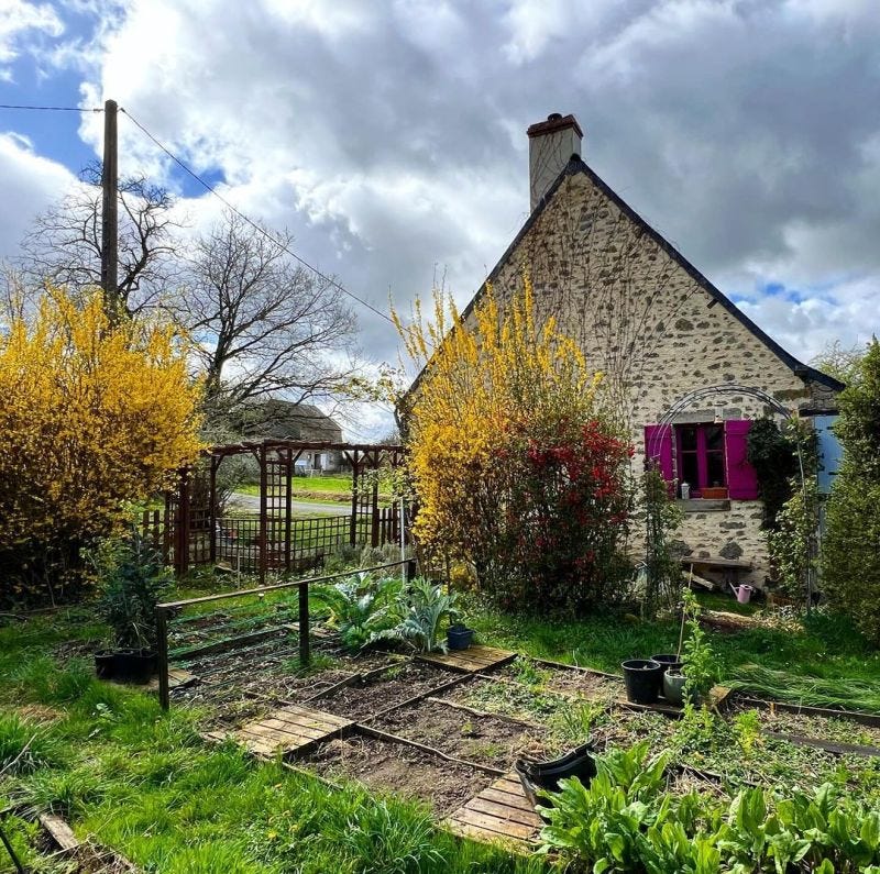 Een moestuin in Frankrijk Een moestuin in Frankrijk