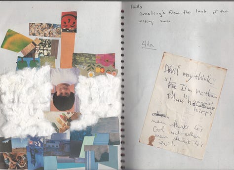 analog, journals, mixed media, collage, travel, Japan