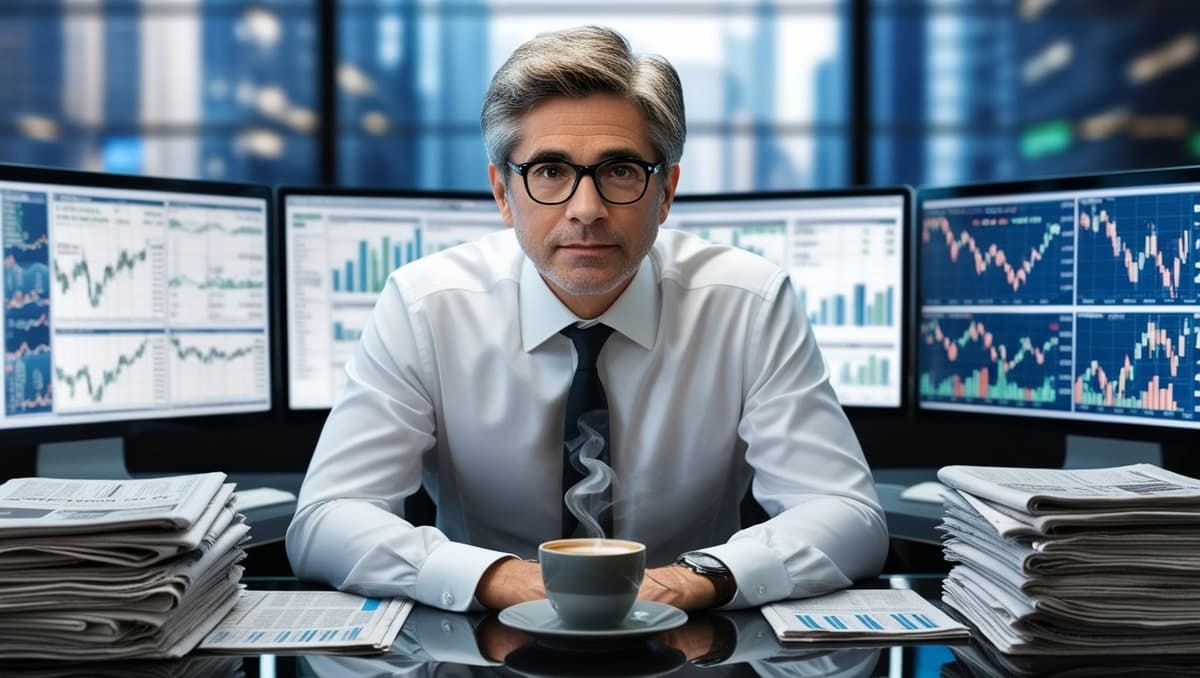 Un analyste boursier Un analyste boursier