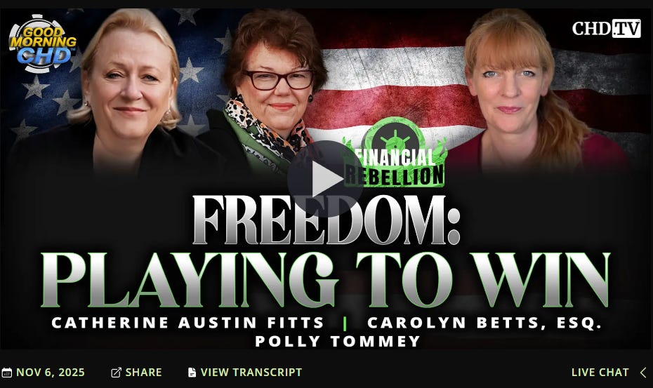 Financial Rebellion — Freedom: Playing To Win.