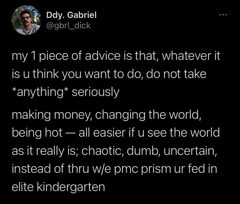 chaotic, dumb, uncertain 