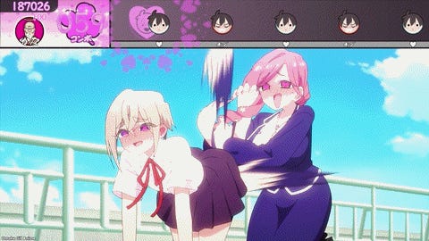 Hyakkano &mdash; Episode 26 &mdash; Hahari Swats Iku's Butt