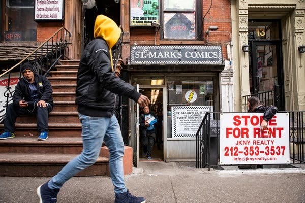St. Mark's Comics this month on one of its last days in business. St. Mark's Comics this month on one of its last days in business.