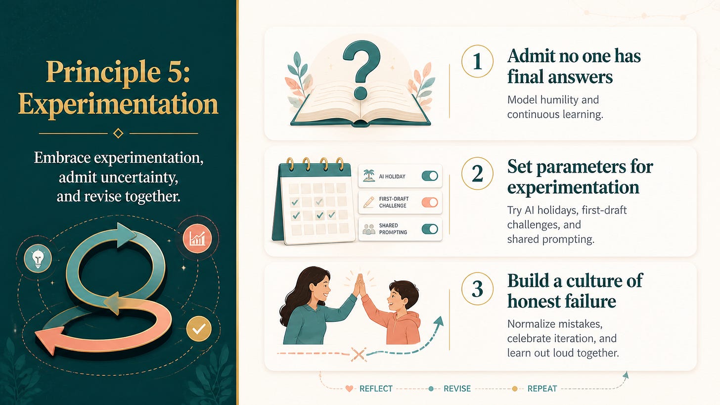 Principle 5: Experimentation - Learn Together, Fail Together
