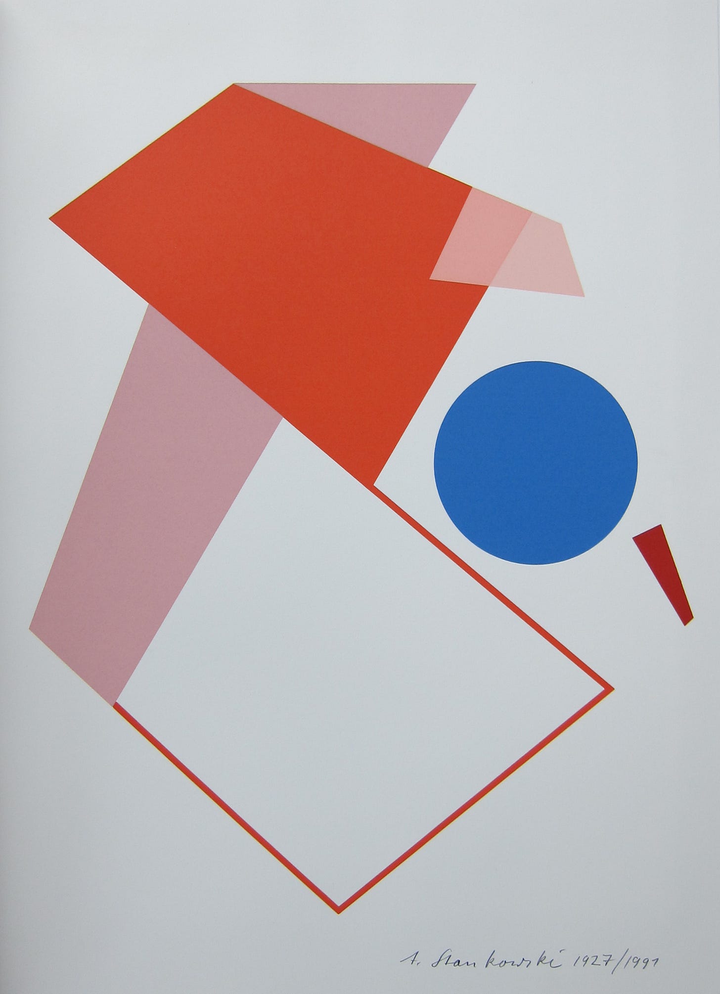 silkscreen print # ANTON STANKOWSKI # signed /dated