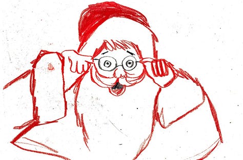 santa illustrations by beth spencer