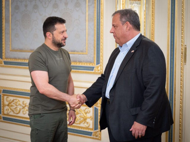 Longshot 2024 Hopeful Chris Christie Goes to Ukraine, Meets with Zelensky