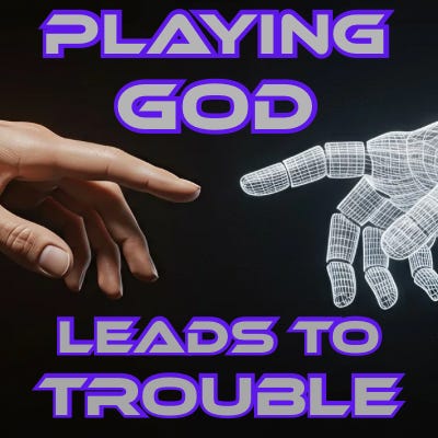 Playing God Leads to Trouble logo