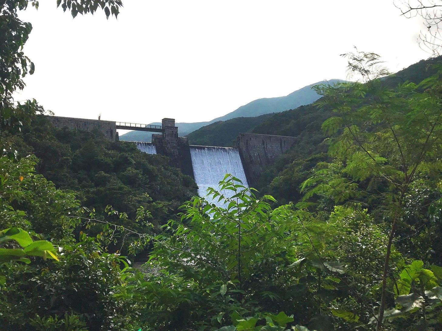 Sneak peak of the dam from afar Sneak peak of the dam from afar