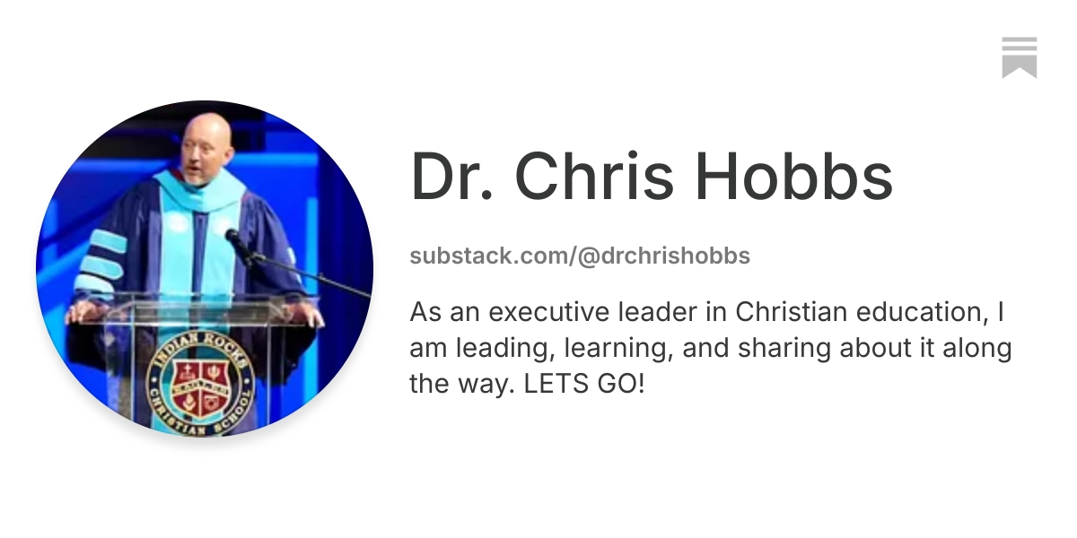 Dr. Chris Hobbs | Substack