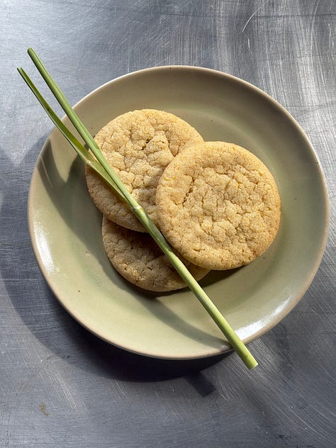 A series of photos depicting cookies