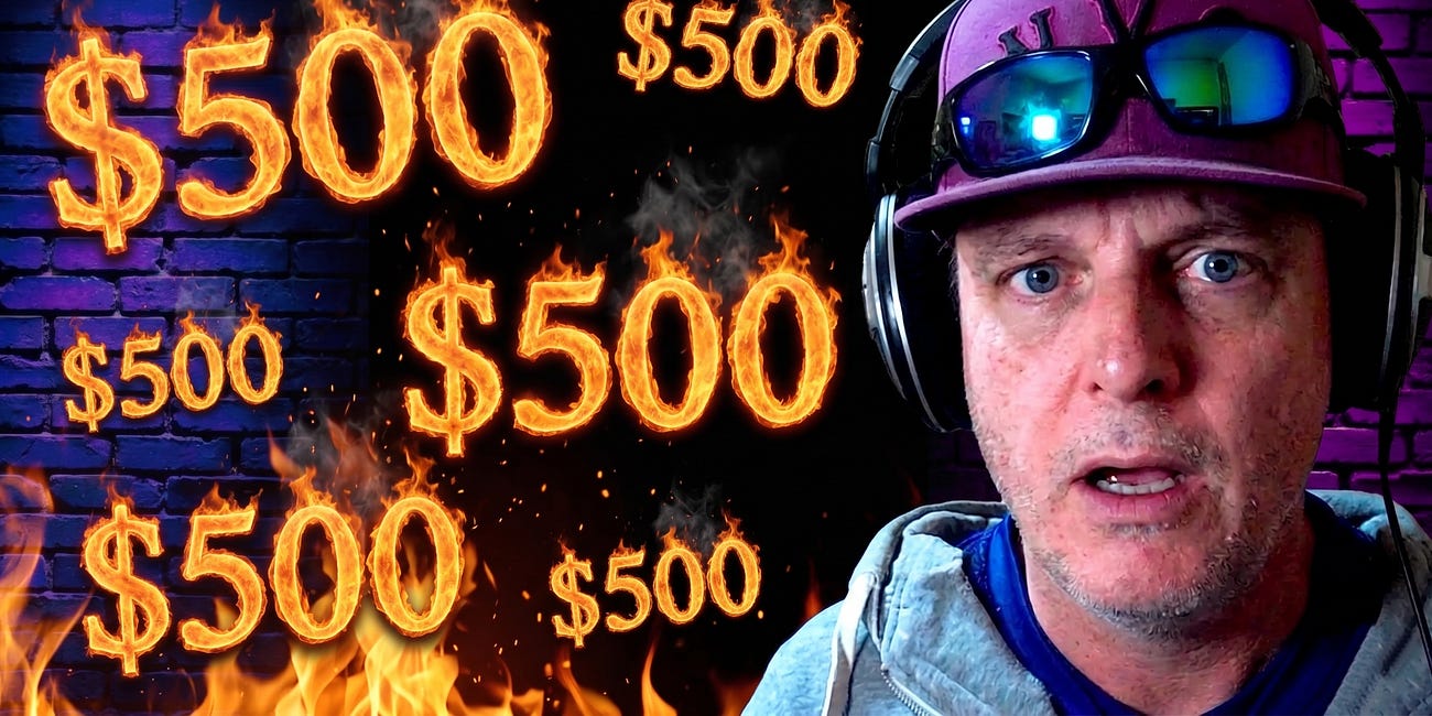 $500 Sitting On My Desk. I Used the $19 One. 