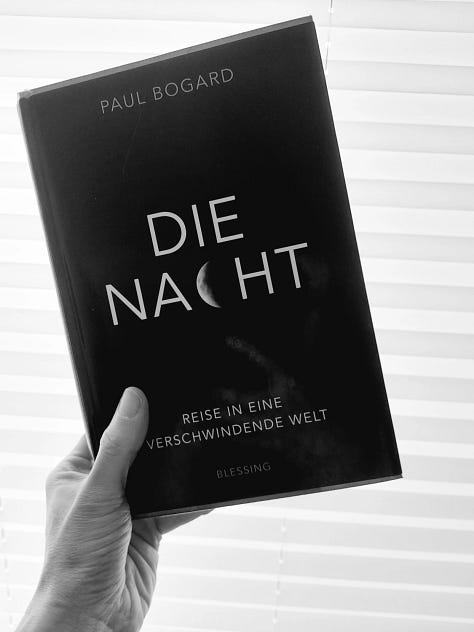 Five different books that cover the topic of night and darkness