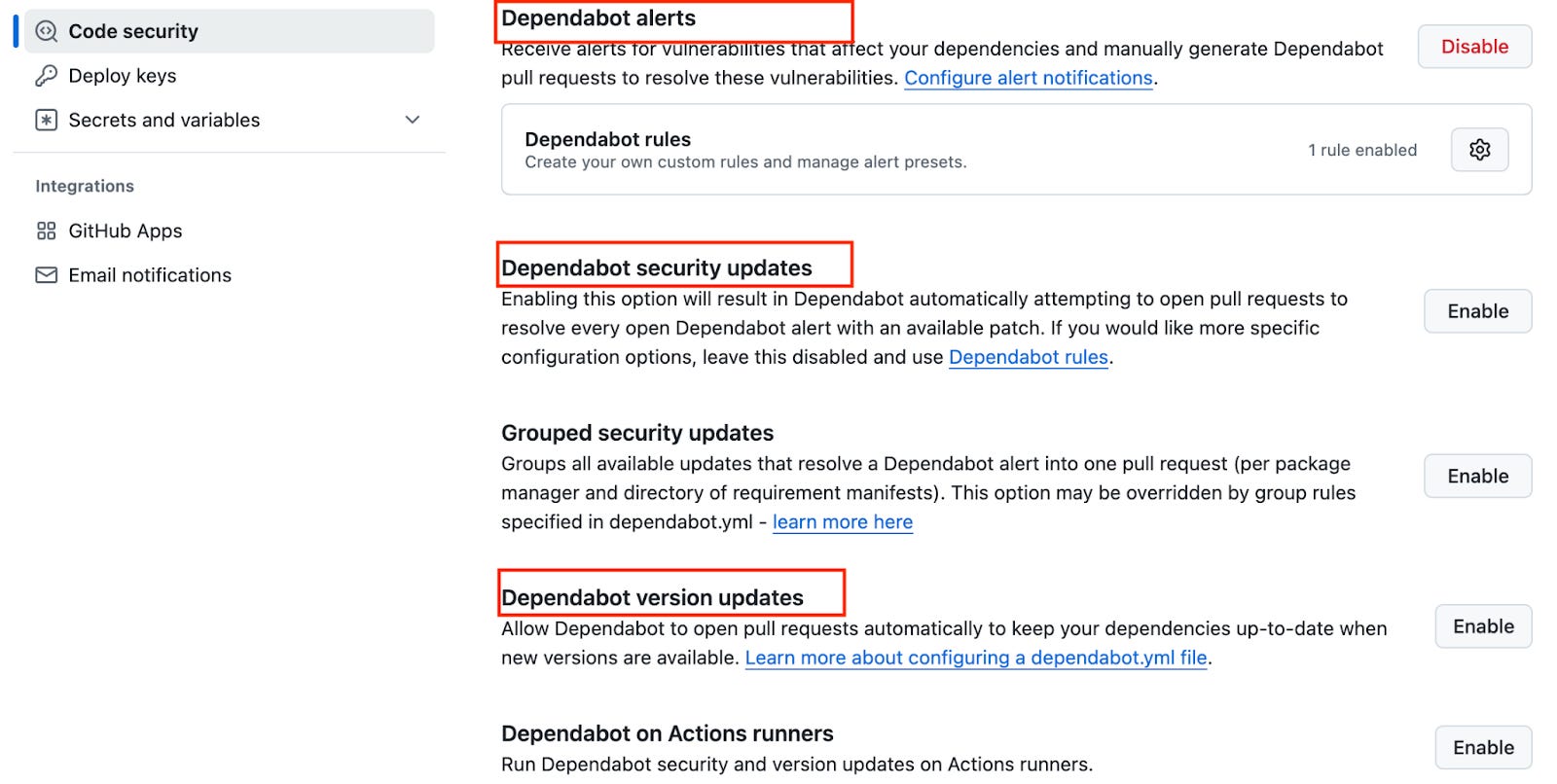 Dependabot in Github - by Surender Panchaksharam