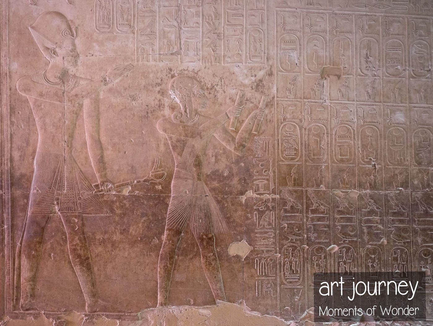 Abydos Kings list Sethi I and Ramses II Abydos Kings list Sethi I and Ramses II