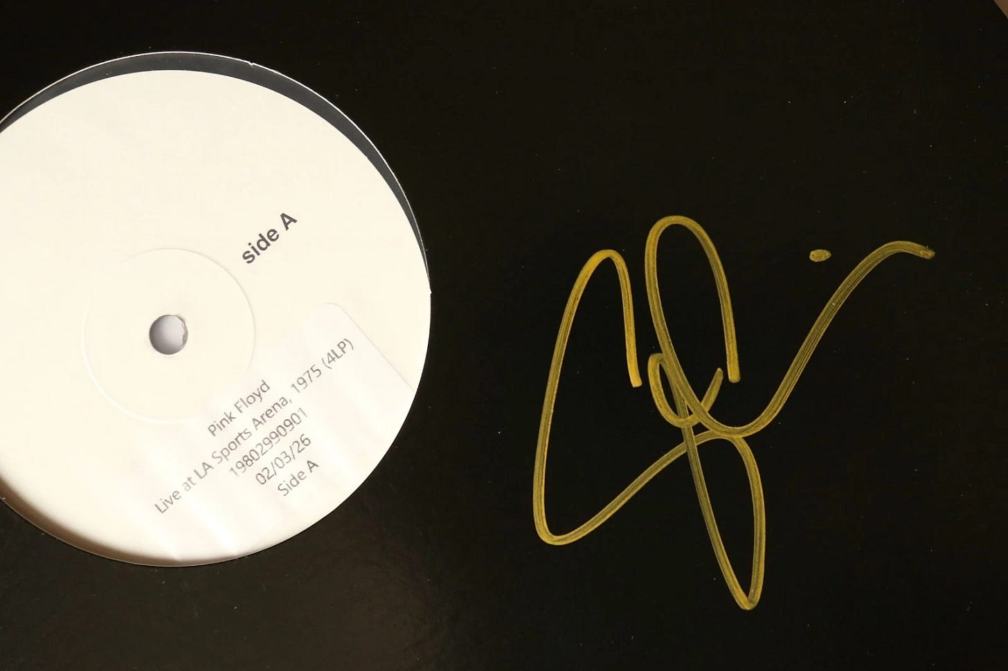 Pink Floyd, Tull and Frankie Test Pressings Signed by Steven