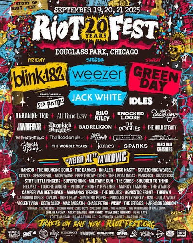 The 2025 Riot Fest Lineup is Here - Riot Fest