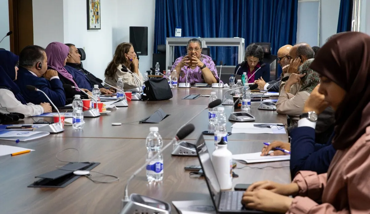 UNSMIL officials engaging with representatives of persons with disabilities in Libya