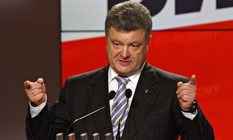 New Ukraine president Petro Poroshenko vows to stop war | Ukraine | The  Guardian