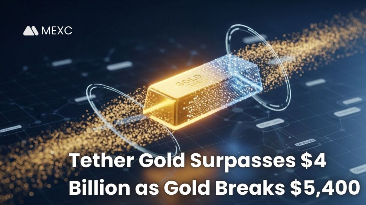 Tether Gold Surpasses $4 Billion As Gold Breaks $5,400: Why Investors Are  Buying Tokenized Gold