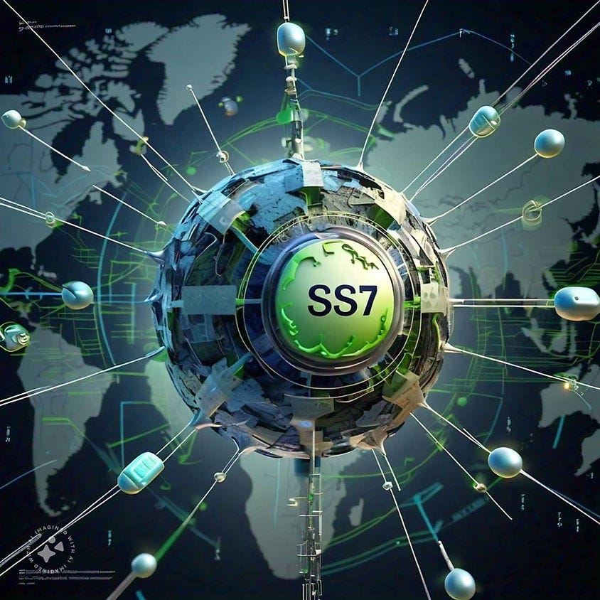 AI image of SS7 connecting to everything