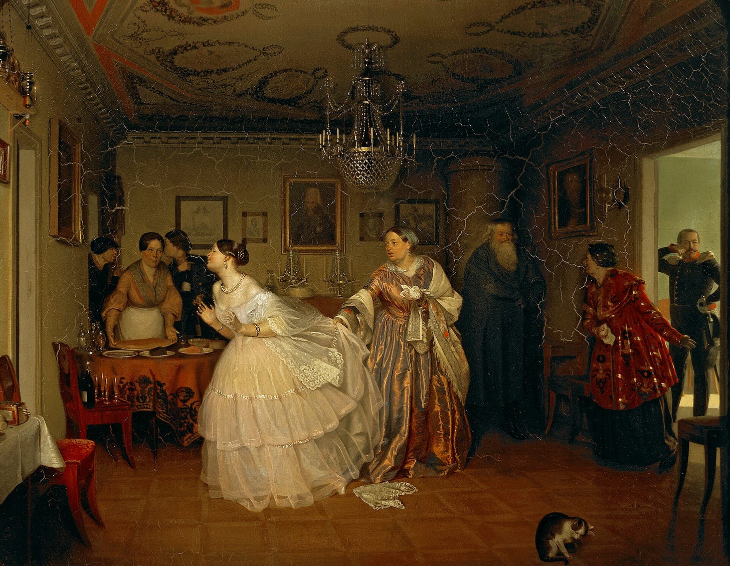 The Major's Marriage Proposal painting The Major's Marriage Proposal painting
