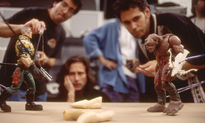 Small Soldiers on-set puppet performance brings action figures to life |  Stan Winston School of Character Arts