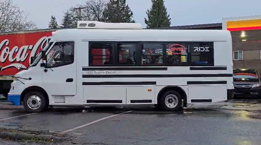 BYD electric bus in Vancouver, BC BYD electric bus in Vancouver, BC