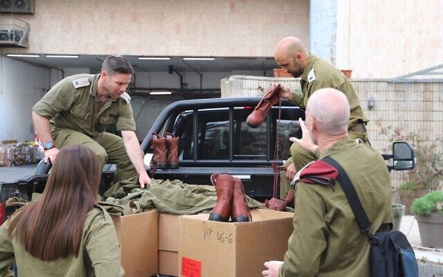 Equipment is handed out to members of the IDF's new David Division, in a photo issued by the IDF on December 17, 2024. (Israel Defense Forces) Equipment is handed out to members of the IDF's new David Division, in a photo issued by the IDF on December 17, 2024. (Israel Defense Forces)