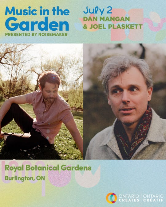 Dan Mangan & Joel Plaskett - Burlington, ON @ Royal Botanical Gardens