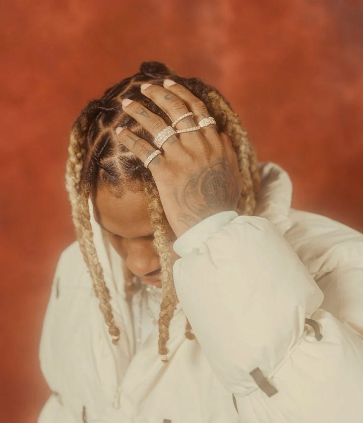 Lil Durk shot by Braylen Dion for BRICK Magazine's 10th Issue.