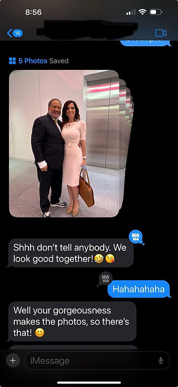 Screenshot of text messages Nancy mace Michael Eric Dyson