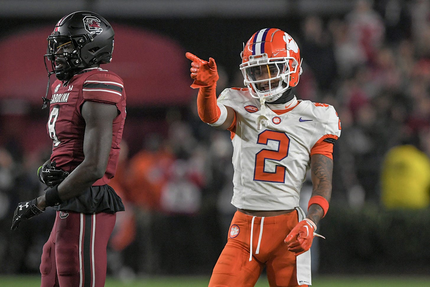 Clemson cornerback Nate Wiggins
