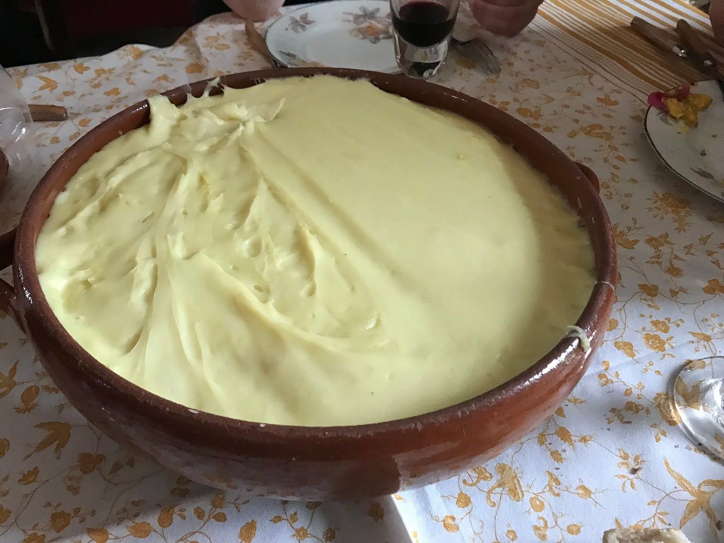  Aligot, southwest of France specialty. It’s basically a very cheesy mashed potatoes!  