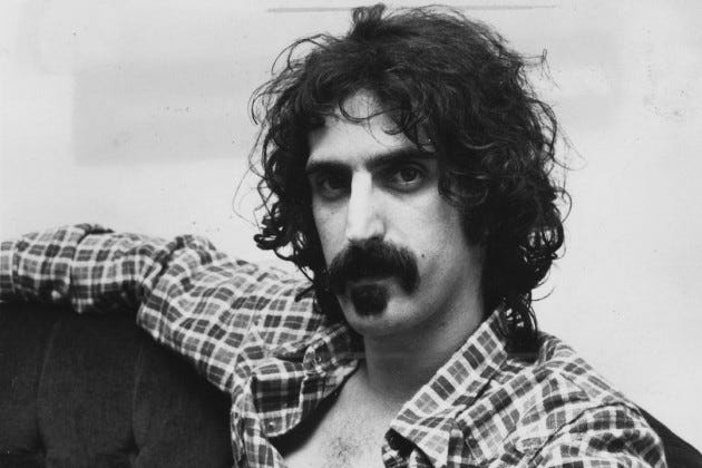 Frank Zappa, 1970s. Image copyright unknown. Frank Zappa, 1970s. Image copyright unknown.