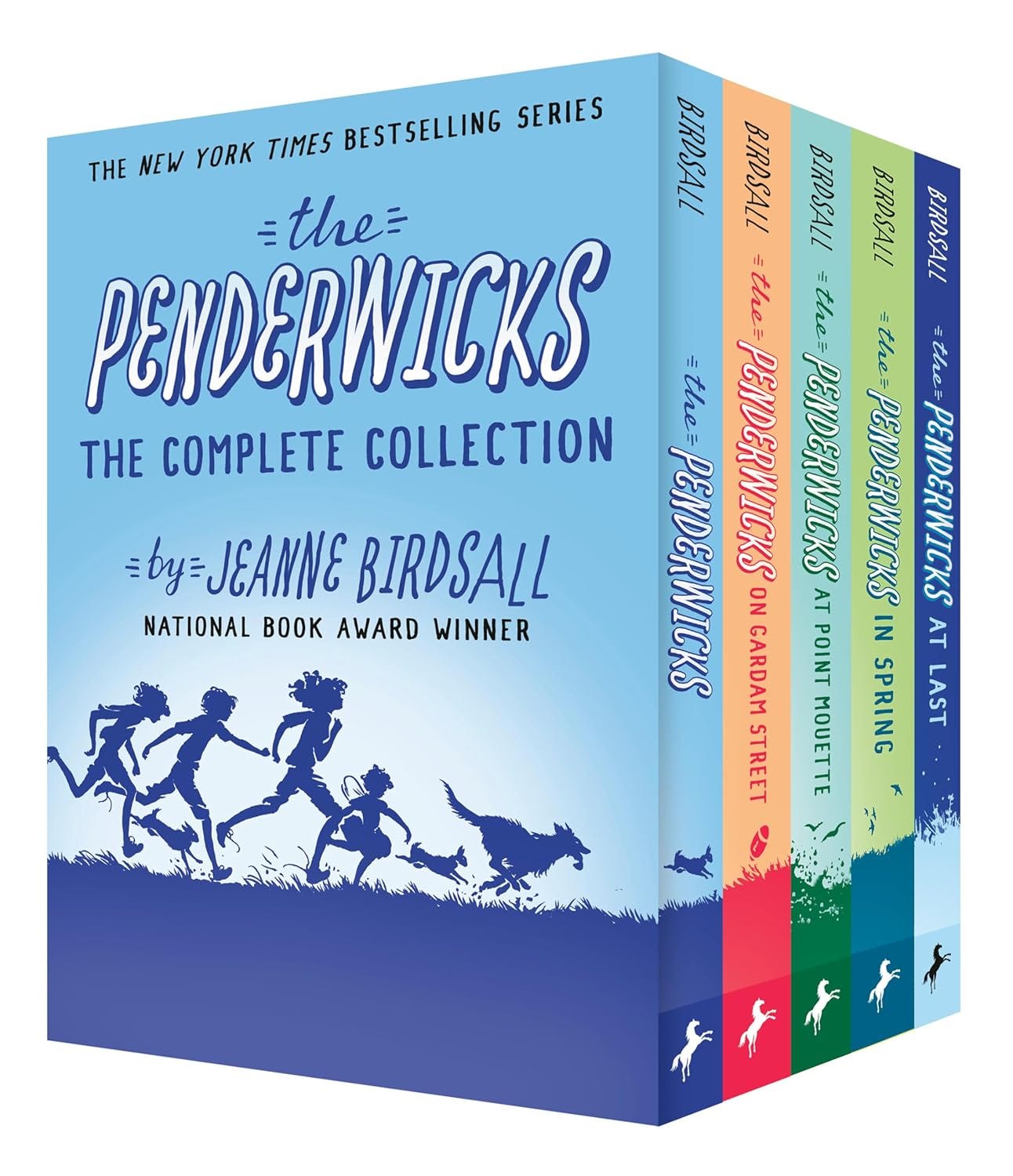 photo of the five-book box set of The Penderwicks book series by Jeanne Birdsall