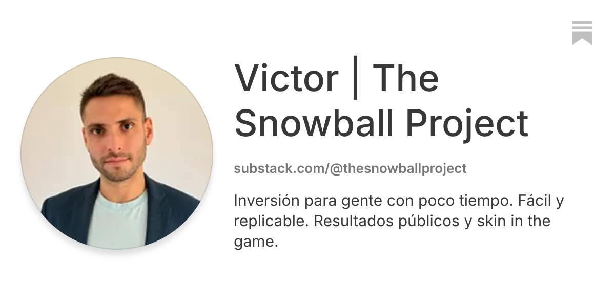 Victor | The Snowball Project | Substack