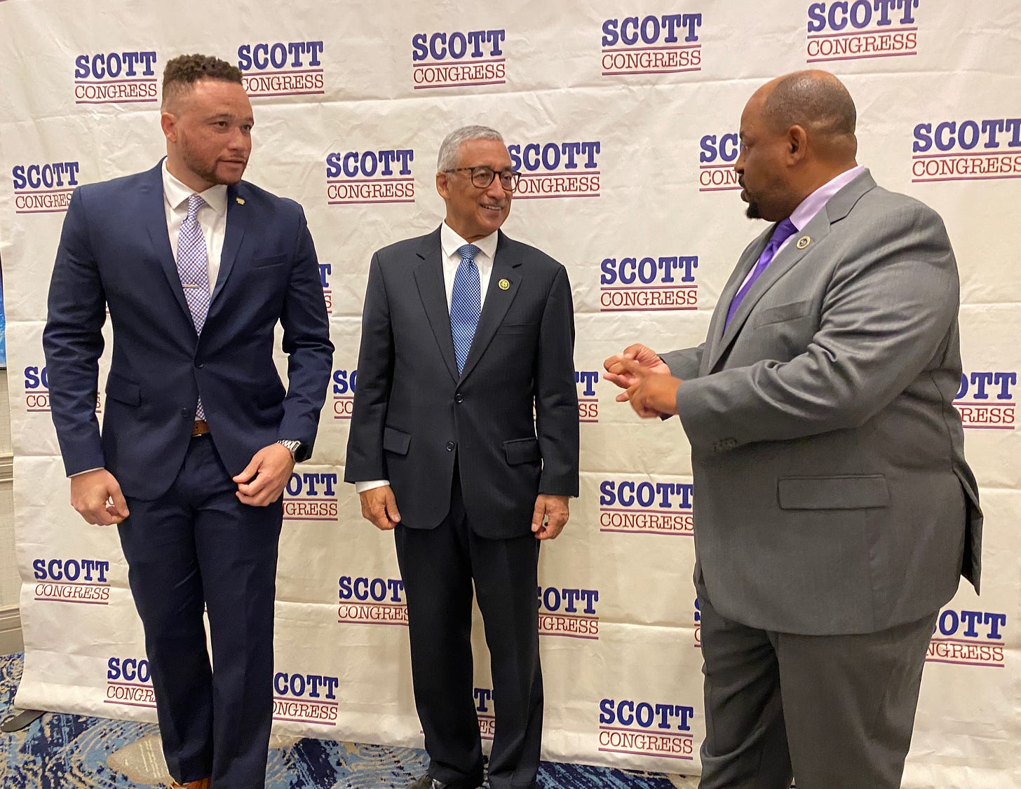 HD97 candidate Michael Feggans, Rep. Scott and Maurice Hawkins
