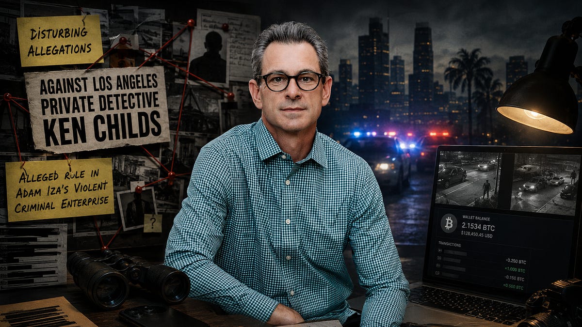 The Disturbing Allegations Against Los Angeles Private Detective Ken Childs and His Alleged Role in Adam Iza's Violent Criminal Enterprise