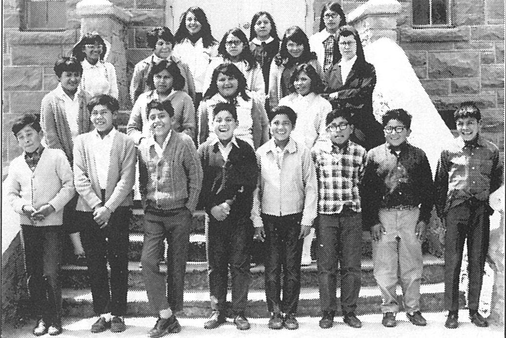 Sr. Claire and students.