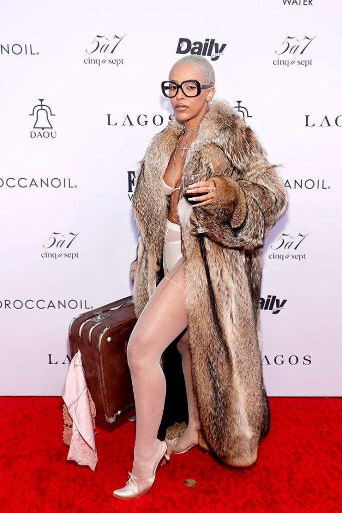 Doja Cat Channels Bianca Censori For The Daily Front Row's Eighth Annual  Fashion Los Angeles Awards Wearing Markgong