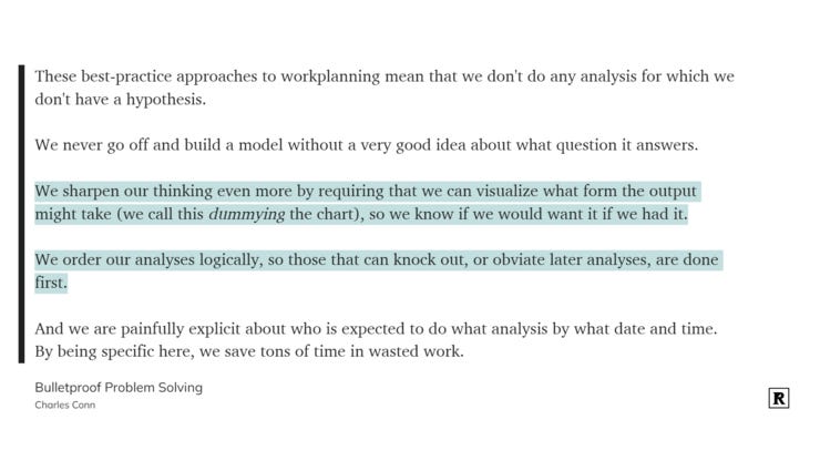 Data Analysis Tip: Dummy the outputs first to see if they would be useful.