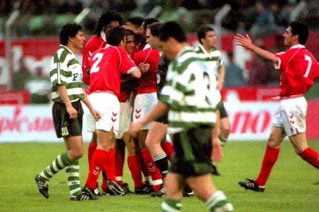 Ficha de Jogo Sporting 3-6 Benfica :: I Divisão 93/94