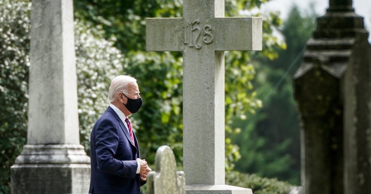 Joe Biden Visited His Son Beau's Grave On Election Day After Church