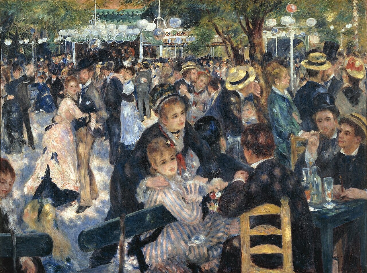 Renoir Moulin de la Galette dancers Renoir Moulin de la Galette dancers