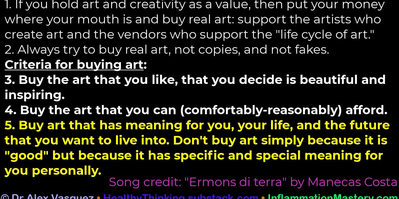 Weekend Video: How to Select Art? What does your art mean to you?