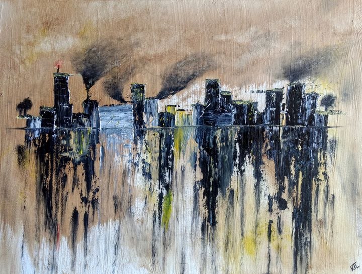 Pollution - Tim Lippert - Paintings & Prints, Abstract, Man-made Objects - ArtPal Pollution - Tim Lippert - Paintings & Prints, Abstract, Man-made Objects - ArtPal