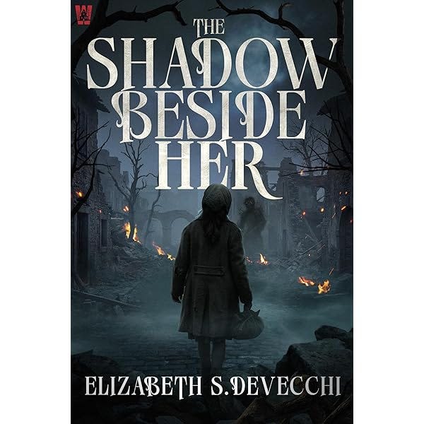 Book cover with a cloaked figure against shadowy ruins
