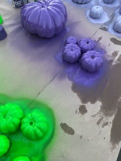 Pictures of the Glow Gourd Making Process