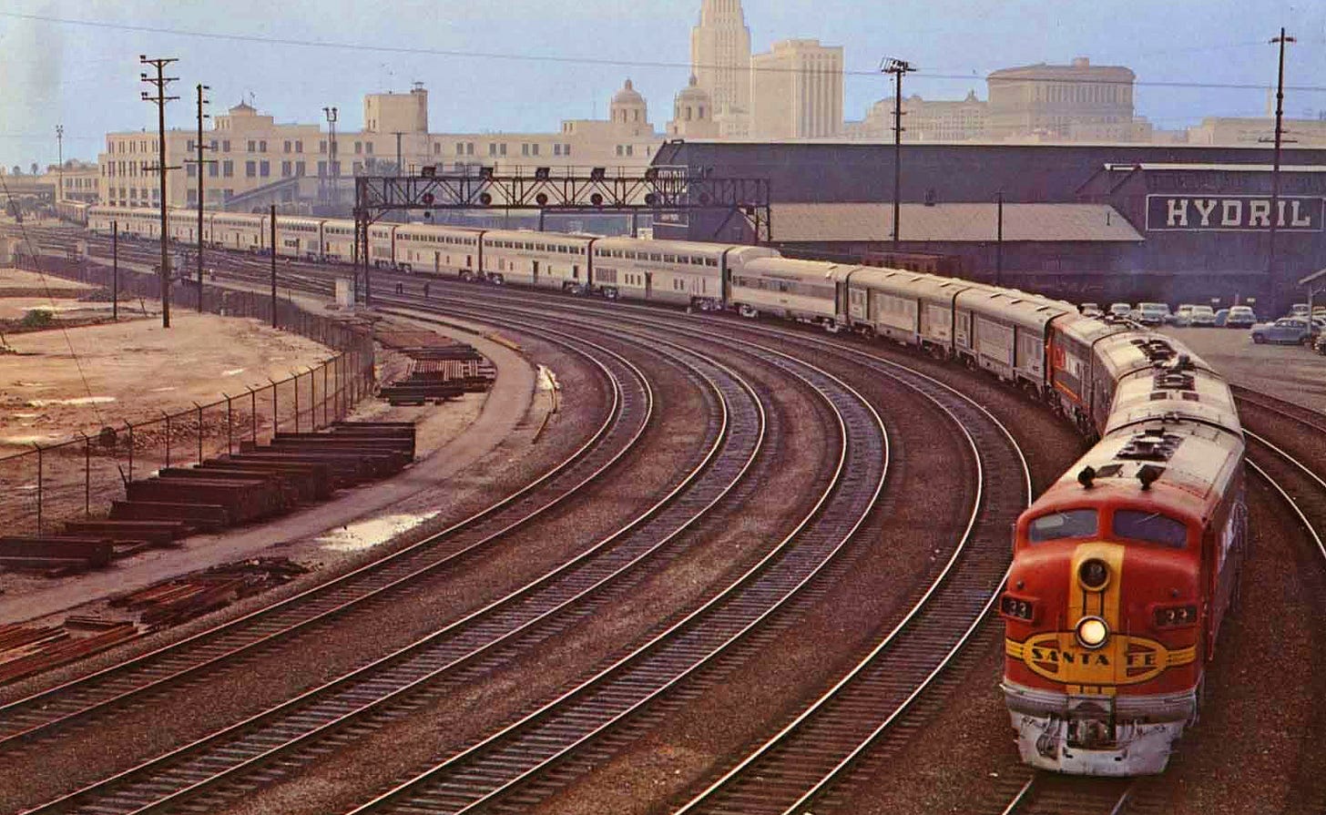 Santa Fe's "El Capitan" (Train): Consist, Cars, Schedule
